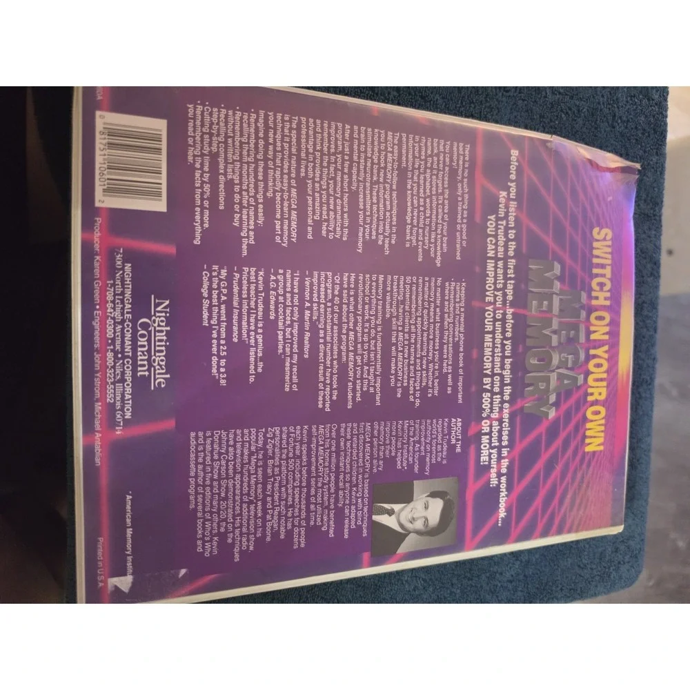 Kevin Trudeau's Mega Memory by Nightingale Conant As Seen On TV and Advanced